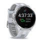 Garmin Forerunner 965, titanová luneta, pouzdro White, řemínek silikonový White/Grey