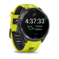 Garmin Forerunner 965, titanová luneta Carbon Grey DLC, pouzdro Black, řemínek silicone Yellow/Black