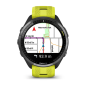 Garmin Forerunner 965, titanová luneta Carbon Grey DLC, pouzdro Black, řemínek silicone Yellow/Black