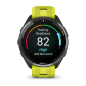 Garmin Forerunner 965, titanová luneta Carbon Grey DLC, pouzdro Black, řemínek silicone Yellow/Black