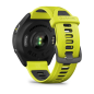 Garmin Forerunner 965, titanová luneta Carbon Grey DLC, pouzdro Black, řemínek silicone Yellow/Black