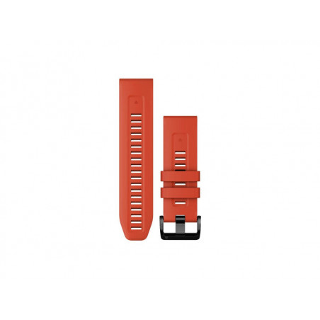 Řemínek Garmin QuickFit 26, silikonový Flame Red, černá přezka