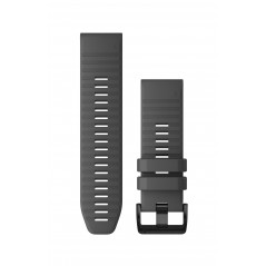 Řemínek Garmin QuickFit 26, silikonový Slate Gray, černá přezka