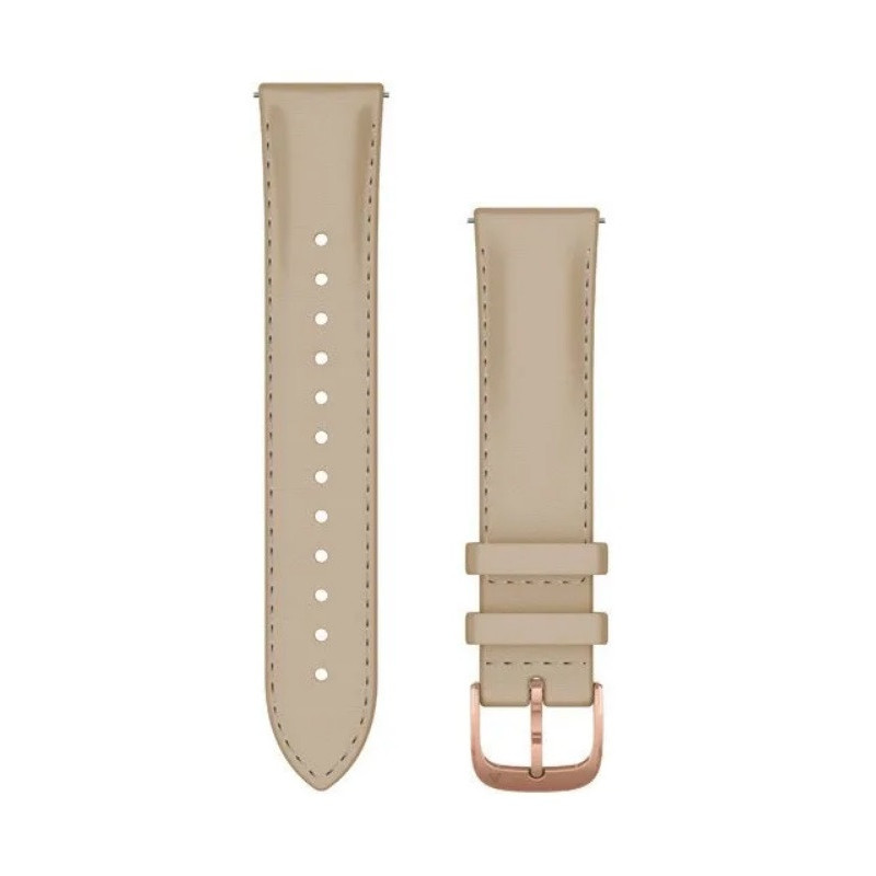 Řemínek QuickRelease ( 20 mm ), Light Sand Italian Leather, růžovozlatá přezka