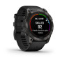 Garmin fenix 7X PRO Sapphire Solar Carbon Gray DLC Titanium/ Black Silicone Band