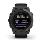 Garmin fenix 7X PRO Sapphire Solar Carbon Gray DLC Titanium/ Black Silicone Band