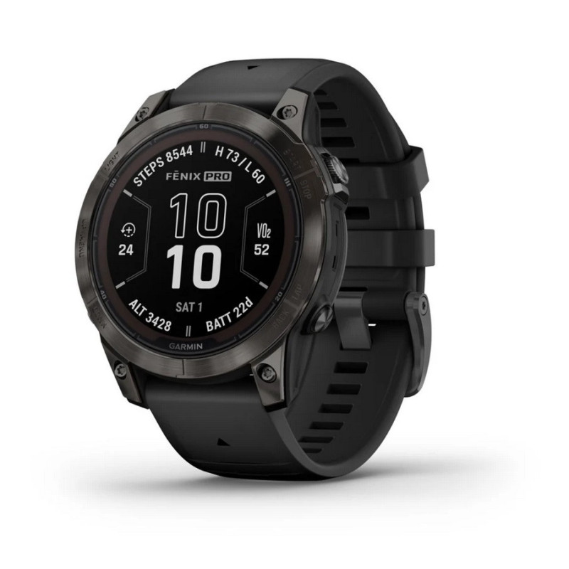 Garmin fenix 7 PRO Sapphire Solar Carbon Gray DLC Titanium / Black Band