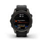 Garmin fenix 7S PRO Sapphire Solar Carbon Gray DLC Titanium / Black Band