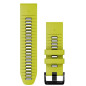 Řemínek Garmin QuickFit 26, silikonový Electric Lime / Graphite