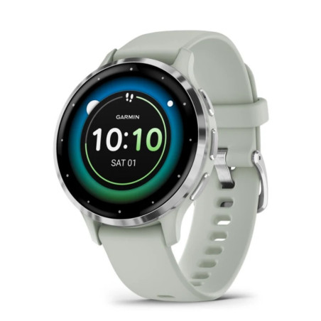 Garmin Venu 3S Silver/Sage grey, Silicone band