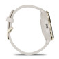 Garmin Venu 3S nerezová luneta Soft Gold, pouzdro Ivory, silikonový řemínek
