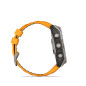 Garmin fēnix 8 – 51 mm, AMOLED, Sapphire, Titanium s Orange/Graphite silikonovým řemínkem Garmin fēnix 8 – 51 mm, AMOLED, Sapphire, Titanium s Orange/Graphite silikonovým řemínkem