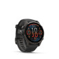 Garmin fēnix 8 – 43 mm, AMOLED, Sapphire, Carbon grey DLC titanium, Black / Pebble grey se silikonovým řemínkem Garmin fēnix 8 – 43 mm, AMOLED, Sapphire, Carbon grey DLC titanium, Black / Pebble grey se silikonovým řemínkem