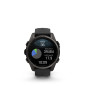 Garmin fēnix 8 – 43 mm, AMOLED, Sapphire, Carbon grey DLC titanium, Black / Pebble grey se silikonovým řemínkem Garmin fēnix 8 – 43 mm, AMOLED, Sapphire, Carbon grey DLC titanium, Black / Pebble grey se silikonovým řemínkem