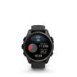 Garmin fēnix 8 – 43 mm, AMOLED, Sapphire, Carbon grey DLC titanium, Black / Pebble grey se silikonovým řemínkem Garmin fēnix 8 – 43 mm, AMOLED, Sapphire, Carbon grey DLC titanium, Black / Pebble grey se silikonovým řemínkem