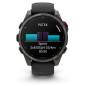 Garmin Fenix 8 Pro – 47 mm, AMOLED, Sapphire, Carbon grey DLC titanium s Black/Pebble Grey silikonovým řemínkem