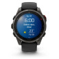 Garmin Fenix 8 Pro – 47 mm, AMOLED, Sapphire, Carbon grey DLC titanium s Black/Pebble Grey silikonovým řemínkem