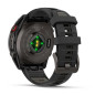 Garmin Fenix 8 Pro – 47 mm, AMOLED, Sapphire, Carbon grey DLC titanium s Black/Pebble Grey silikonovým řemínkem