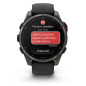 Garmin Fenix 8 Pro – 47 mm, AMOLED, Sapphire, Carbon grey DLC titanium s Black/Pebble Grey silikonovým řemínkem