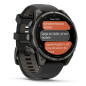 Garmin Fenix 8 Pro – 47 mm, AMOLED, Sapphire, Carbon grey DLC titanium s Black/Pebble Grey silikonovým řemínkem