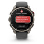 Garmin Fenix 8 Pro – 47 mm, AMOLED, Sapphire, Titanium se silikonovým řemínkem Graphite/Black