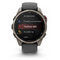 Garmin Fenix 8 Pro – 47 mm, AMOLED, Sapphire, Titanium se silikonovým řemínkem Graphite/Black