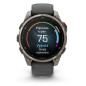 Garmin Fenix 8 Pro – 47 mm, AMOLED, Sapphire, Titanium se silikonovým řemínkem Graphite/Black
