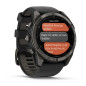Garmin Fenix 8 Pro – 51 mm, AMOLED, Sapphire, Carbon grey DLC titanium s Black/Pebble Grey silikonovým řemínkem