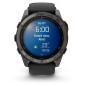 Garmin Fenix 8 Pro – 51 mm, AMOLED, Sapphire, Carbon grey DLC titanium s Black/Pebble Grey silikonovým řemínkem