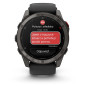 Garmin Fenix 8 Pro – 51 mm, AMOLED, Sapphire, Carbon grey DLC titanium s Black/Pebble Grey silikonovým řemínkem