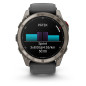 Garmin Fenix 8 Pro – 51 mm, AMOLED, Sapphire, Titanium se silikonovým řemínkem Graphite/Black