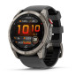 Garmin Fenix 8 Pro – 51 mm, AMOLED, Sapphire, Titanium se silikonovým řemínkem Graphite/Black