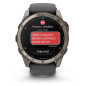 Garmin Fenix 8 Pro – 51 mm, AMOLED, Sapphire, Titanium se silikonovým řemínkem Graphite/Black