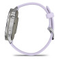 Garmin Venu® 4 - 41mm, Silver / Periwinkle silikonový řemínek