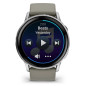 Garmin Venu 4 - 45mm, Silver / Silver Gray silikonový řemínek