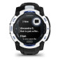Garmin Instinct 3 - 50mm Solar, Whitestone s řemínkem Black / Bolt Blue