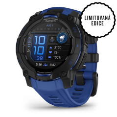 Garmin Instinct 3 - 45mm, AMOLED, Black s řemínkem Bolt Blue / Black