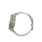 Garmin fēnix 9 - 43mm, Titanium se silikonovým řemínkem Fog Gray