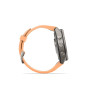 Garmin fenix 9 Pro - inReach, 43 mm, Titanium se silikonovým řemínkem Shell Pink / Autumn Orange