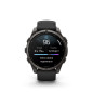 Garmin fenix 9 – 47mm, Carbon Gray DLC Titanium se silikonovým řemínkem Black