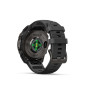 Garmin fenix 9 – 47mm, Carbon Gray DLC Titanium se silikonovým řemínkem Black