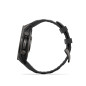 Garmin fenix 9 – 47mm, Carbon Gray DLC Titanium se silikonovým řemínkem Black