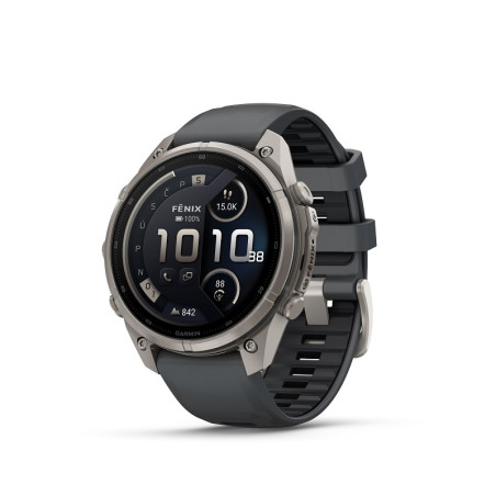 Garmin fenix 9 Pro - 47mm, inReach, Titanium se silikonovým řemínkem Graphite/Black