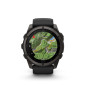 Garmin fenix 9 – 51mm, Carbon Gray DLC Titanium se silikonovým řemínkem Black