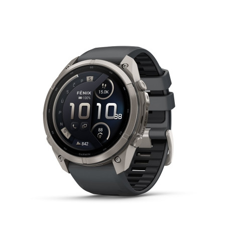Garmin fenix 9 Pro - 51mm, inReach, Titanium se silikonovým řemínkem Graphite/Black